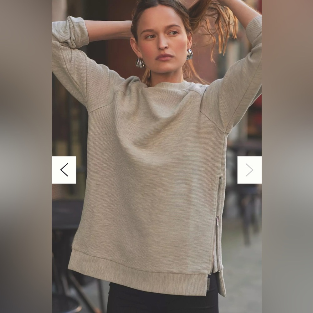 Varley Manning Sweatshirt Crewneck Sweat Side Zip Sweatshirt Size X-Small